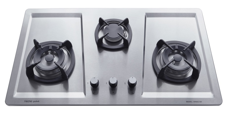 TECNO 3-Burner Stainless Steel Cooker Hob SR 883SV